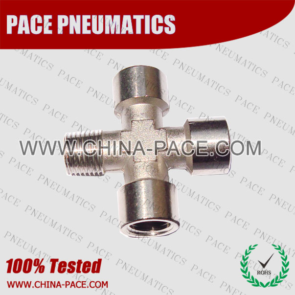 Pfct,Brass air connector, brass fitting,Pneumatic Fittings, Air Fittings, one touch tube fittings, Nickel Plated Brass Push in Fittings